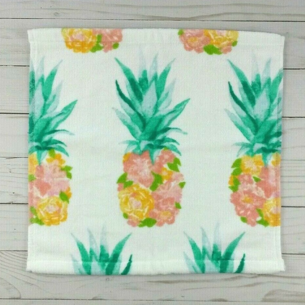 Deborah Connolly Bath Towel Set Floral Pineapple - Picture 4 of 4